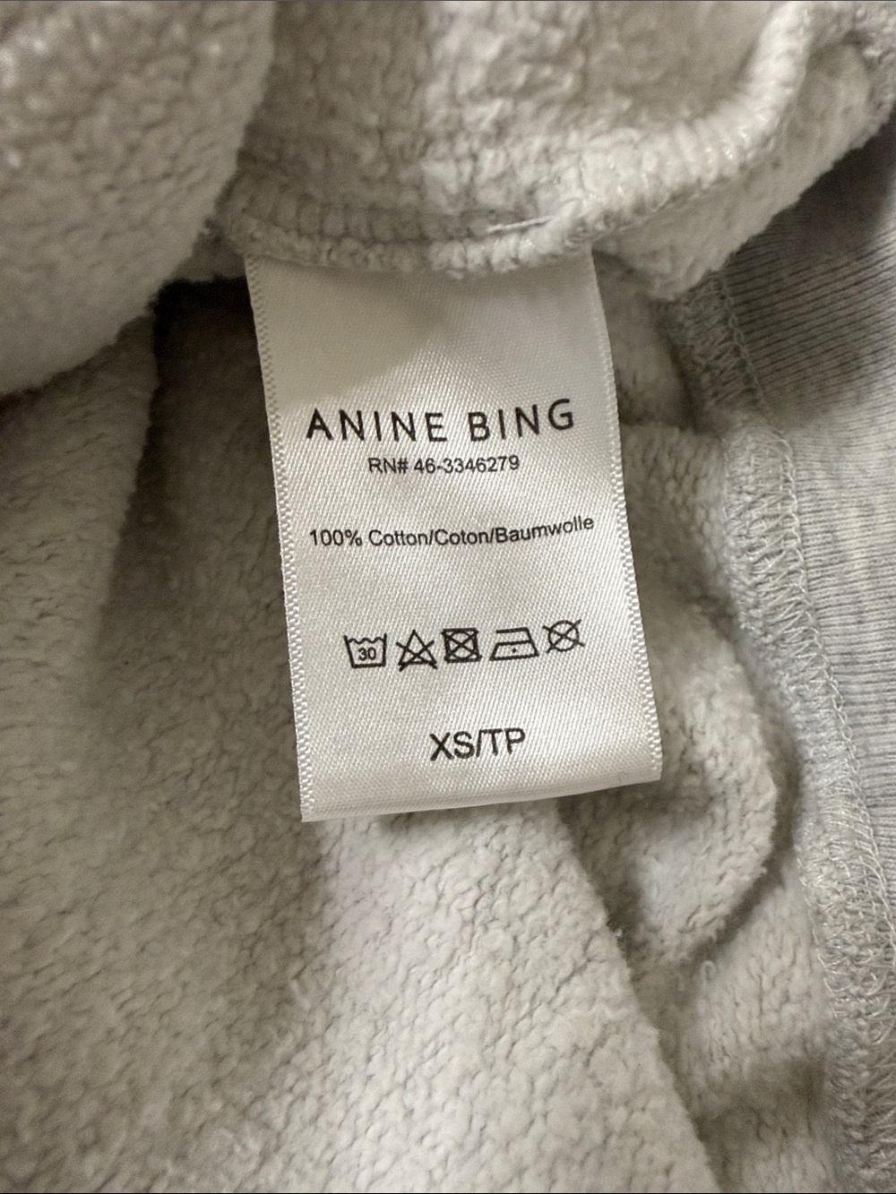 Anine Bing Ramona Sweatshirt, XS - Picture 6 of 6